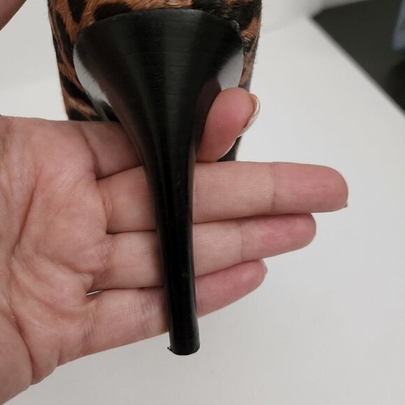 MICHAEL KORS | Cynthia heels pumps pony hair animal print sz 5.5 - Picture 4 of 4